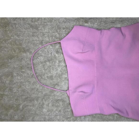 Zara Blogger's Favorite pink asymmetric one-shoulder romper/mini dress Size L - Picture 4 of 7